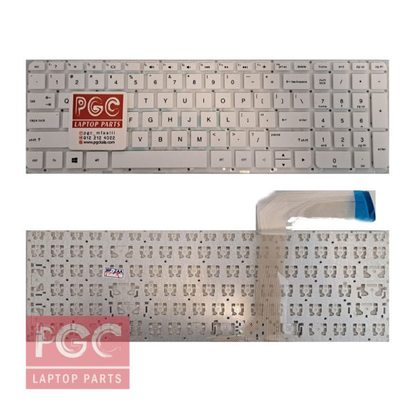 کیبورد لپ تاپ HP Pavilion 15 P، رنگ سفید